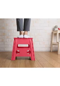 Deals 🥰 Lexi Home Foldable Space Saving Step Stool 12" inch - Red 👍 -Cheap Waverly® Store Belk 1730