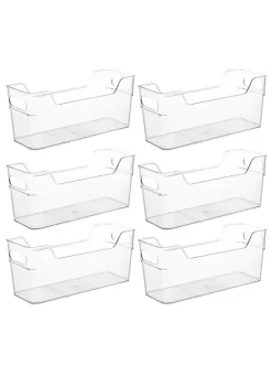 Cheapest 😀 Lexi Home Eco Conscious Clear Acrylic Fridge Organizer Bin Set of 6 🔥 -Cheap Waverly® Store Belk 1755