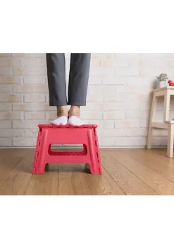 Hot Sale ✔️ Lexi Home Foldable Space Saving Step Stool 9" inch - Red ❤️ -Cheap Waverly® Store Belk 1837