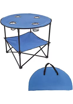 Discount ⭐ Lexi Home Durable 4PC Outdoor Picnic Set - Folding Table, Folding Chairs and Chest Cooler 🔥 -Cheap Waverly® Store Belk 1862