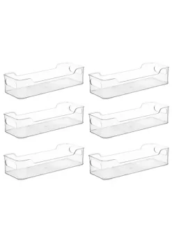 Best reviews of 🔥 Lexi Home Eco Conscious Clear Acrylic Fridge and Cabinet Organizer Tray Set of 6 🎉 -Cheap Waverly® Store Belk 1921