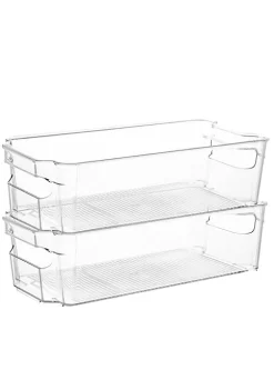 Cheap ✨ Lexi Home Eco Conscious Clear Acrylic Fridge Organizer Tray Set of 4 😀 -Cheap Waverly® Store Belk 1994