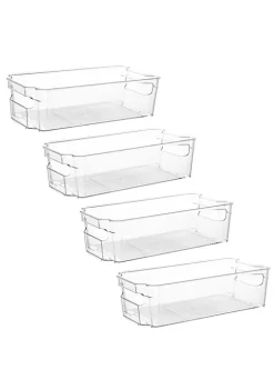 Cheap ✨ Lexi Home Eco Conscious Clear Acrylic Fridge Organizer Tray Set of 4 😀 -Cheap Waverly® Store Belk 1995