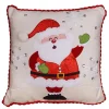 Hot Sale 🎉 National Tree 16" Red and Silver 🎁 Christmas Santa with Snowflakes Throw Pillow 🥰