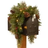 Cheapest ⌛ National Tree 36" Colonial Battery Operated Artificial 🔔 Christmas Mailbox Swag - Warm White LED Lights 😀