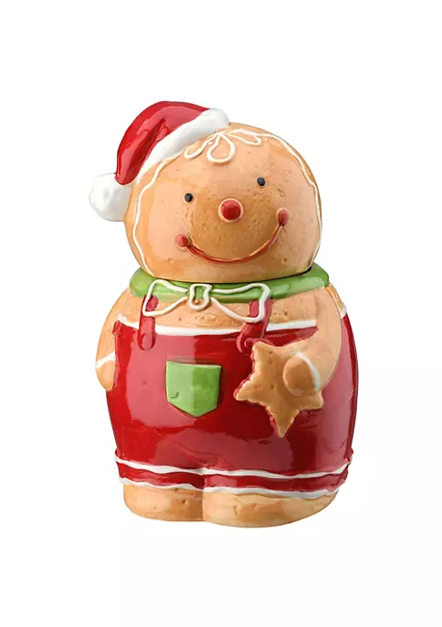 Brand new 👍 National Tree 10" Beige and Red Gingerbread Man Cookie Jar 🎁 Christmas Decor ⌛ 1 Brand new 👍 National Tree 10" Beige and Red Gingerbread Man Cookie Jar 🎁 Christmas Decor ⌛