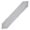 Wholesale 🌟 National Tree 72" Gray and White Snowflake Embroidered 🎄 Christmas Table Runner 🔔