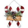 Best Pirce 🔥 National Tree Red and White "WELCOME" Holiday Wall Sign Decor 16" x 15" ⭐