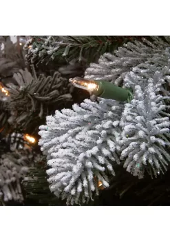 Discount 🎁 National Tree 9' x 12" Pre-Lit Snowy Sheffield Spruce Artificial 🎄 Christmas Garland - Clear Lights 🔔 -Cheap Waverly® Store Belk 2112