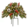 Brand new 🎁 National Tree 18" Pre-Lit Frosted Berry Urn Filler 🎄 Christmas Garden Stakes - Warm LED Lights 🛒