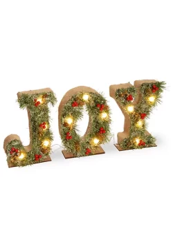 Brand new 🎁 National Tree 27" LED Lighted Green and Red JOY 🔔 Christmas Sign 🧨 -Cheap Waverly® Store Belk 2126