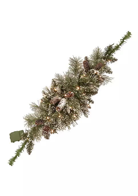 Outlet 💯 National Tree 36" Glittery Bristle Pine Battery Operated Artificial 🔔 Christmas Mailbox Swag - Warm White LED Lights ✨ 4 Outlet 💯 National Tree 36" Glittery Bristle Pine Battery Operated Artificial 🔔 Christmas Mailbox Swag - Warm White LED Lights ✨ - Image 4