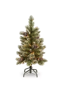 Best reviews of ✨ National Tree 3’ Pre-Lit Glittering Pine Pencil Slim Artificial ❄ Christmas Tree - Clear Lights ⌛