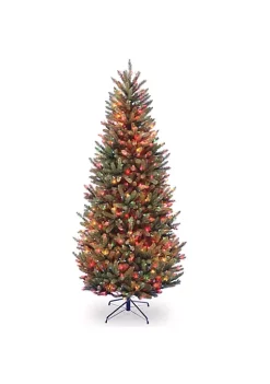 Buy ❤️ National Tree 6.5’ Pre-Lit Natural Fraser Slim Fir Artificial ❄ Christmas Tree - Multi-Color Lights 😉