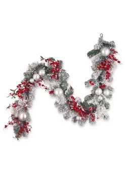 Cheapest ✨ National Tree 6' White and Red Pine Cone Artificial 🎅 Christmas Garland - Unlit 🔥