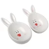 Discount 🥰 National Tree 2-Piece White and Pink Easter Bunny 🍬 Candy Dishes 7.25" (Pack of 2) 🔔