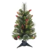 Discount 👍 National Tree 24" Pre-Lit Crestwood Spruce Battery Operated Medium Artificial 🎅 Christmas Tree – Warm White LED Lights 🔥