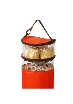Outlet 🤩 National Tree 45" Red Solid Round Gift Wrap and 🎄 Christmas Ornament Storage Bag ✔️ -Cheap Waverly® Store Belk 2252