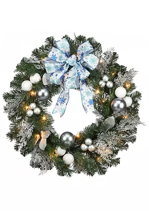 Best Pirce 💯 National Tree Pre-Lit Artificial 🎅 Christmas Wreath with Ornaments - 32-Inch Clear Lights ⭐ 4 Best Pirce 💯 National Tree Pre-Lit Artificial 🎅 Christmas Wreath with Ornaments - 32-Inch Clear Lights ⭐ - Image 4