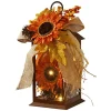 Discount 🧨 National Tree 12" LED Lighted Fall Harvest Sunflower Lantern ✨