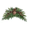 Outlet ✔️ National Tree 36" Green and Brown Traditional Pine Cone 🎁 Christmas Swag - Unlit 🔥
