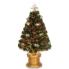 Outlet 😉 National Tree 36" Green and Gold Double Bell 🔔 Christmas Tree Tabletop Decor 🌟