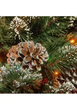 Flash Sale ⭐ National Tree 3' Pre-Lit Glittering Pine Pencil Slim Artificial 🎅 Christmas Tree – Multicolor Incandescent Lights ✨ -Cheap Waverly® Store Belk 2322