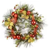 Brand new 🎁 National Tree 30" Pre-Lit LED Ornament Battery Operated Artificial 🎁 Christmas Wreath - White Lights ⌛