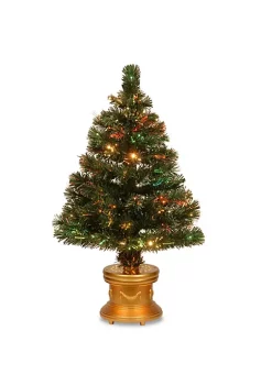 Top 10 ⌛ National Tree 2.5' Pre-Lit Medium Fiber Optic Artificial 🎄 Christmas Tree - Multicolor LED Lights 🧨