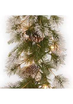 Wholesale ❤️ National Tree 9' x 10" Pre-Lit Liberty Pine Artificial ❄ Christmas Garland - Clear Lights ⌛ -Cheap Waverly® Store Belk 2343