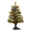 Best Pirce 🥰 National Tree 20" Pre-Lit Crestwood Spruce Battery Operated Full Artificial 🎄 Christmas Tree – Multicolor LED Lights 🔥