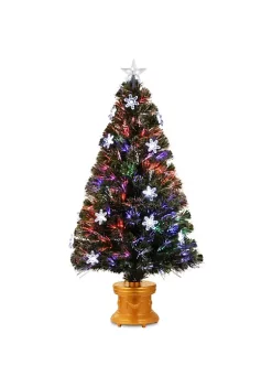 Buy 😉 National Tree 48" Pre-Lit Fireworks with Snowflakes Artificial 🎄 Christmas Tree – Multicolor LED Lights 🥰
