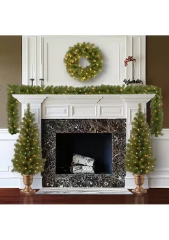 Best deal 🌟 National Tree 4pc Pre-Lit Battery Operated Artificial 🎄 Christmas Set - Warm White LED Lights 9' 👏 -Cheap Waverly® Store Belk 2413