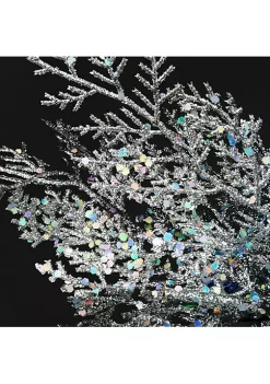 Outlet 😉 National Tree 4' Pre-Lit Silver Ornamented Artificial 🔔 Christmas Tree - Clear Lights 🥰 -Cheap Waverly® Store Belk 2417