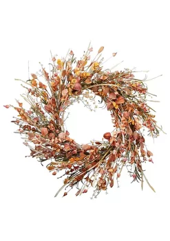 Deals 🥰 National Tree Wild Flowers Artificial 👪 Thanksgiving Wreath - 22-Inch Unlit 🥰