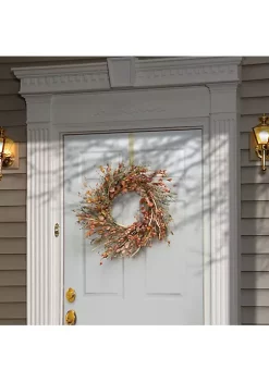 Deals 🥰 National Tree Wild Flowers Artificial 👪 Thanksgiving Wreath - 22-Inch Unlit 🥰 -Cheap Waverly® Store Belk 2432