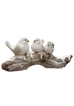 Discount ⭐ National Tree 22.25" White Handcrafted 🎅 Christmas Birds on a Branch Tabletop Decor 😀