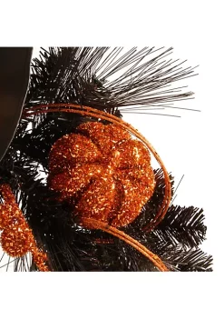 Coupon ⭐ National Tree Witch with Ball Ornaments 🦇 Halloween Wreath Black and Orange 24-Inch 🔔 -Cheap Waverly® Store Belk 2444