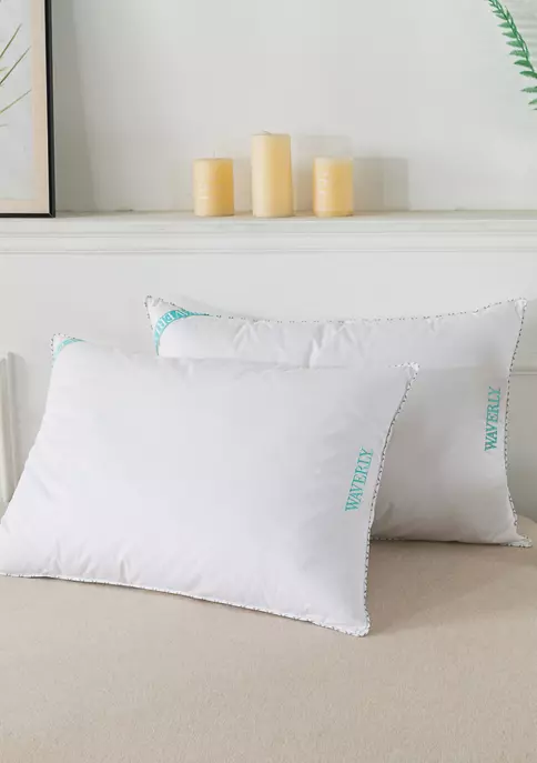 Outlet 🌟 Waverly® Antimicrobial 233 Thread Count Cotton White Duck Down Pillow 🌟 2 Outlet 🌟 Waverly® Antimicrobial 233 Thread Count Cotton White Duck Down Pillow 🌟 - Image 2