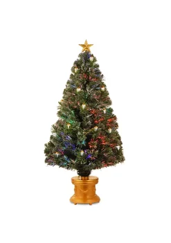 Cheapest 🤩 National Tree 48" Pre-Lit Medium Fiber-Optic Artificial ❄ Christmas Fireworks Tree - LED Lights 🤩 -Cheap Waverly® Store Belk 2491