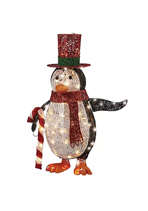 Best Sale 😍 National Tree 36" White and Black Penguin 🎄 Christmas Decor with White Led Lights ⭐ 1 Best Sale 😍 National Tree 36" White and Black Penguin 🎄 Christmas Decor with White Led Lights ⭐