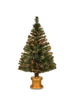New 💯 National Tree 48" Green Fireworks Evergreen 🎁 Christmas Tree Tabletop Decor 😉