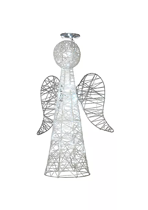 Cheap 🛒 National Tree 36" Pre-Lit White and Silver Angel Cone 🎄 Christmas Tree ⌛ 3 Cheap 🛒 National Tree 36" Pre-Lit White and Silver Angel Cone 🎄 Christmas Tree ⌛ - Image 3