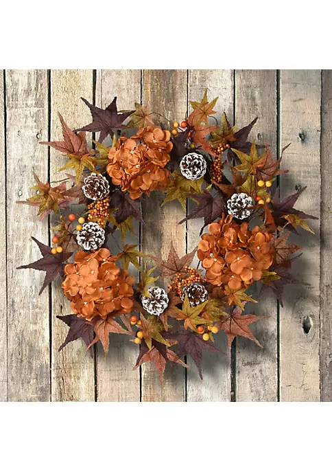 Best Pirce ๐ฅฐ National Tree Hydrangea and Maple Leaves Artificial ๐ช Thanksgiving Wreath - 24-Inch Unlit ๐ 2 Best Pirce ๐ฅฐ National Tree Hydrangea and Maple Leaves Artificial ๐ช Thanksgiving Wreath - 24-Inch Unlit ๐ - Image 2