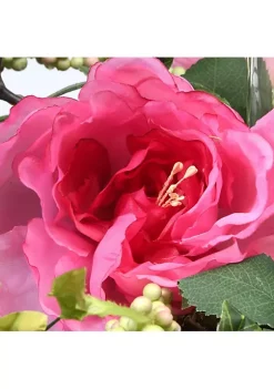 Cheapest ✔️ National Tree 16" Green and Pink Artificial Flowers Easter Pillar Candle Holder ✔️ -Cheap Waverly® Store Belk 2591