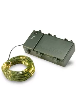 Coupon 👏 National Tree 150 Warm White LED Battery Operated 🎁 Christmas Lights - 72 ft Green Wire 🌟