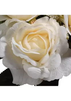 Cheapest 😍 National Tree 19" Cream White Artificial Rose Flower Bouquet 🎁 -Cheap Waverly® Store Belk 2643