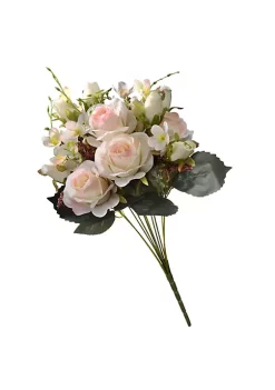 Promo 👍 National Tree 19" Baby Pink Artificial Large Rose Flower Bouquet 💯