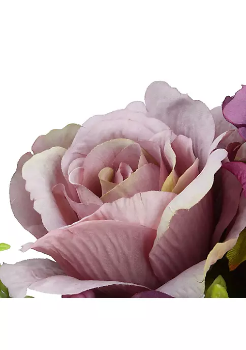 Outlet ❤️ National Tree 19" Purple Artificial Large Rose Flower Bouquet on Stick 🎉 3 Outlet ❤️ National Tree 19" Purple Artificial Large Rose Flower Bouquet on Stick 🎉 - Image 3