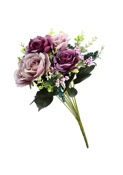 Outlet ❤️ National Tree 19" Purple Artificial Large Rose Flower Bouquet on Stick 🎉 7 Outlet ❤️ National Tree 19" Purple Artificial Large Rose Flower Bouquet on Stick 🎉 -Cheap Waverly® Store Belk 2652